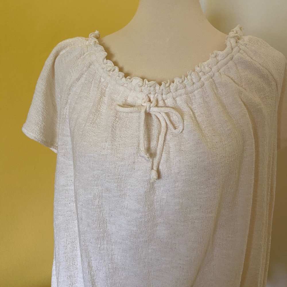 NWT Madewell Texture & Thread Drawstring Top - Picture 5 of 11